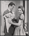 John Merivale and Anna Massey in the stage production The Reluctant Debutante