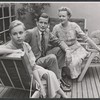 Anna Massey, John Merivale and Adrianne Allen in rehearsal for the stage production The Reluctant Debutante