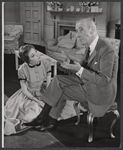 Anna Massey and Wilfrid Hyde-White in the stage production The Reluctant Debutante
