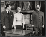 Don Ameche, Hildegarde Neff and George Tobias in the stage production Silk Stockings