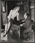 Gretchen Wyler and unidentified in the stage production Silk Stockings