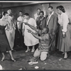 Anna English, Josephine Woods, Charles McRae, John Bouie, Claudia McNeil and unidentified others in the stage production Simply Heavenly