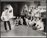 Itamar [left] and ensemble in the stage production Sing Israel, Sing