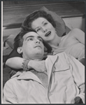 Ron McNeil and Ruth Warrick in the stage production Single Man at a Party