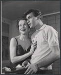Ruth Warrick and Ron McNeil in the stage production Single Man at a Party