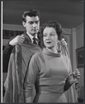 Ron McNeil and Ruth Warrick in the stage production Single Man at a Party
