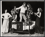 Gale Garnett, Emily Bindiger, Michael Calkins, Nicolas Surovy, Pamela Paluzzi and Rosemary Radcliffe in the stage production Sisters of Mercy