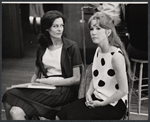 Lesley Stewart and Julie Harris in rehearsal for the stage production Skyscraper