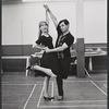 Julie Harris and Michael Kidd in rehearsal for the stage production Skyscraper