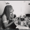 Julie Harris in rehearsal for the stage production Skyscraper