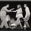 Peter Marshall, Julie Harris and unidentified in the stage production Skyscraper