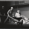 Julie Harris [right] and unidentified in the stage production Skyscraper