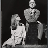 Julie Harris and unidentified in the stage production Skyscraper