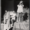 Peter Marshall, Julie Harris and unidentified [center] in the stage production Skyscraper