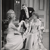 Barbara Bel Geddes, Michael Redgrave and Cathleen Nesbitt in the stage production The Sleeping Prince