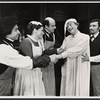 Calvin Jung, Sandra Seacat, Jeffrey Tambor, George C. Scott and Hector Elizondo in the stage production Sly Fox