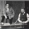Arthur Penn and Hector Elizondo on the set of the stage production Sly Fox