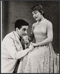 Danny Meehan and Claiborne Cary in the stage production Smiling, the Boy Fell Dead