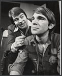 Tom Kindle [right] and unidentified in the stage production The Soldier
