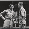 Kevin McCarthy and Ken Kercheval in the stage production Something About a Soldier