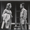 Gretchen Walther and Sal Mineo in the stage production Something About a Soldier