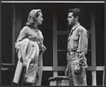 Gretchen Walther and Sal Mineo in the stage production Something About a Soldier