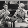 Sal Mineo and Ken Kercheval in the stage production Something about a Soldier