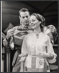 Kevin McCarthy and Gretchen Walther in the stage production Something About a Soldier