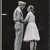 Kevin McCarthy and Gretchen Walther in the stage production Something About a Soldier
