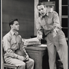 Sal Mineo and Kevin McCarthy in the stage production Something About a Soldier