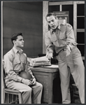 Sal Mineo and Kevin McCarthy in the stage production Something About a Soldier