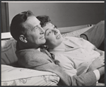 Jeffrey Lynn and Ruth Roman in the National tour of the stage production Two for the Seesaw