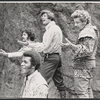 Jose Perez, Raul Julia, Jerry Stiller and Clifton Davis in the stage production Two Gentlemen of Verona