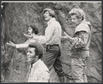 Jose Perez, Raul Julia, Jerry Stiller and Clifton Davis in the stage production Two Gentlemen of Verona