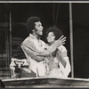 Clifton Davis and Jonelle Allen in the stage production Two Gentlemen of Verona