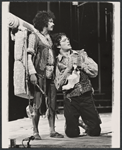 Jose Perez and Raul Julia in the stage production Two Gentlemen of Verona