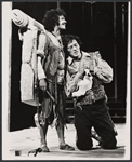 Jose Perez and Raul Julia in the stage production Two Gentlemen of Verona