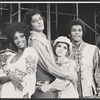 Jonelle Allen, Raul Julia, Diana Davila and Clifton Davis in the stage production Two Gentlemen of Verona