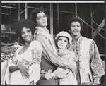 Jonelle Allen, Raul Julia, Diana Davila and Clifton Davis in the stage production Two Gentlemen of Verona