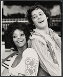 Jonelle Allen and Raul Julia in the stage production Two Gentlemen of Verona