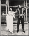 Hattie Winston and Elwoodson Williamson in the stage production Two Gentlemen of Verona