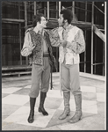 Larry Kert and Clifton Davis in the touring stage production Two Gentlemen of Verona