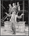 Charlie J. Rodriguez, Phil Leeds, Larry Kert and Clifton Davis in the touring stage production Two Gentlemen of Verona