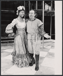 Phil Leeds and unidentified in the touring stage production Two Gentlemen of Verona