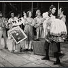 Larry Kert, Jill O'Hara and ensemble in the touring stage production Two Gentlemen of Verona