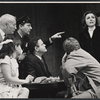 Alix Elias, David Kossoff, Philip Bruns, George S. Irving, Bruce Glover and Patricia Englund in the stage production Two Weeks Somewhere Else