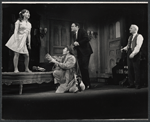 Alix Elias, Bruce Glover, George S. Irving and David Kossoff in the stage production Two Weeks Somewhere Else