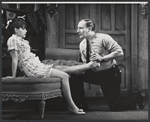 Alix Elias and Philip Bruns in the stage production Two Weeks Somewhere Else