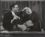George S. Irving and David Kossoff in the stage production Two Weeks Somewhere Else