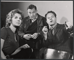 Salome Jens, Philip Bruns and unidentified in rehearsal for Ulysses in Nighttown